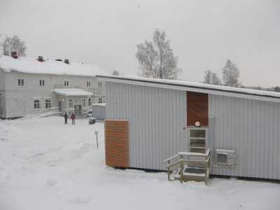 Lemin kunnantalo talvi Lemin kunnantalot talviasussa. 