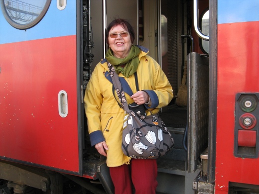 Junat tulivat Mirja Huttuselle tutuiksi pitkällä matkalla.