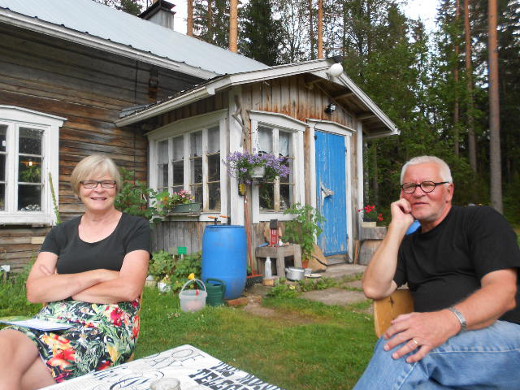 Taneliksi ja Charlotaksi valitut Lindqvistit vierailivat Mäntyperällä.