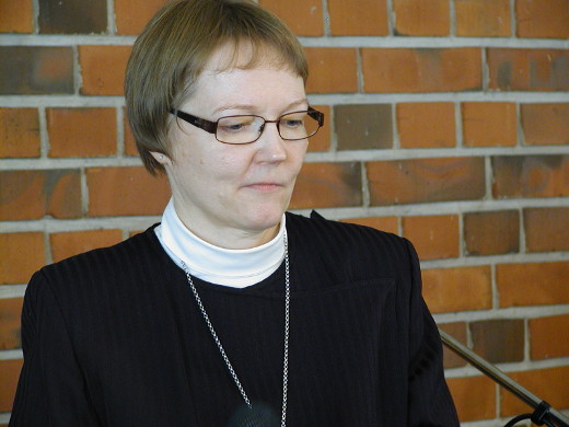 Kirkkoherra Lea Karhinen on 65. Papinhiihtojen isäntä.