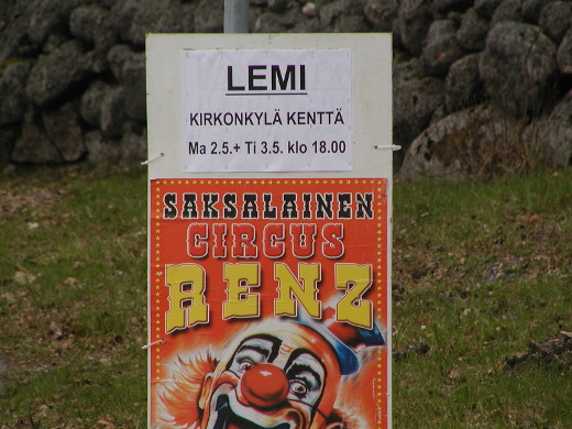 Saksalainen sirkus Ranz esiintyy kirkonkylässä maananantaina ja tiistaina.